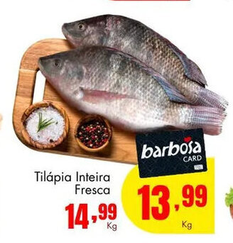 Barbosa Supermercados Tilapia inteira fresca 1kg oferta