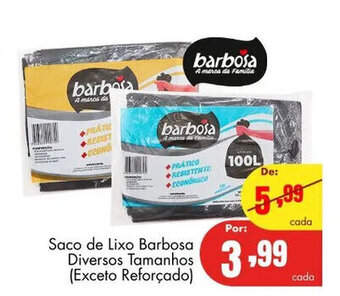 Saco de Lixo Barbosa Diversos Tamanhos