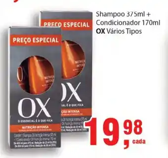 Supermercados Mundial Shampoo 375ml + Cond. 170ml OX oferta