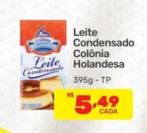 Supermercados Condor Leite condensado Colonia Holandesa 395g oferta