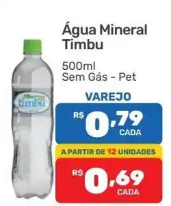 Supermercados Condor Agua Mineral Timbu 500ml sem gas oferta