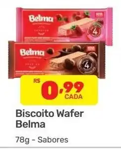 Supermercados Condor Biscoito Wafer Belma 78g oferta