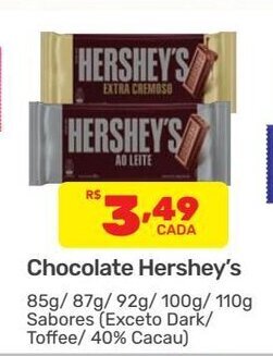 Supermercados Condor Chocolate Hershey's oferta