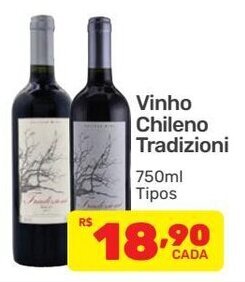 Vinho Chileno Tradizioni 750ml