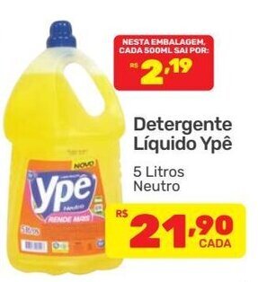 Supermercados Condor Detergente Liquido Ype 5L oferta