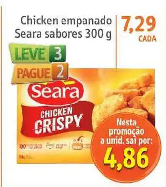 Sonda Chicken Empanado Seara Sabores Leve 3 Pague 2 300g oferta