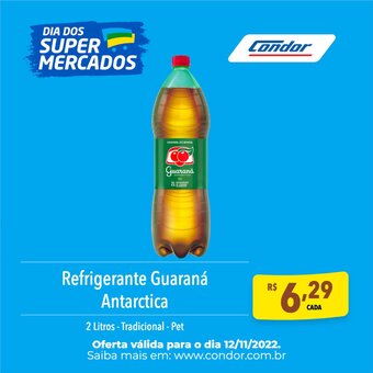 Supermercados Condor Refrigerante Guarana Antarctica 2L oferta