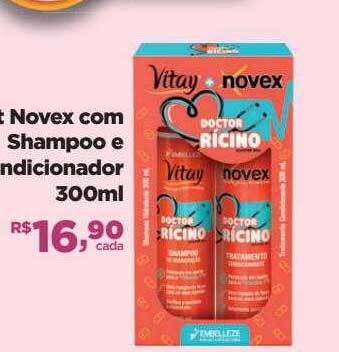 Farmácias Nissei Kit novex com shampoo e condicionador oferta
