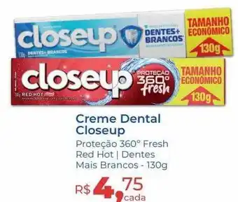 Creme dental closeup
