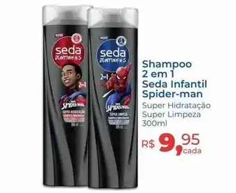 Hiper Farma Shampoo 2 em 1 seda infantil spider-man oferta