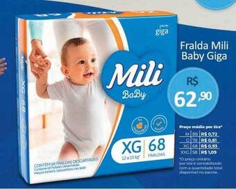 Hiper Farma Fralda mili baby giga oferta