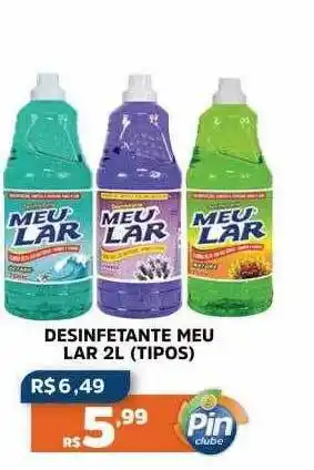 Pinheiro Supermercado Desinfetante meu lar tipos oferta