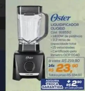 Lojas Colombo Oster liquidificador olio610 oferta