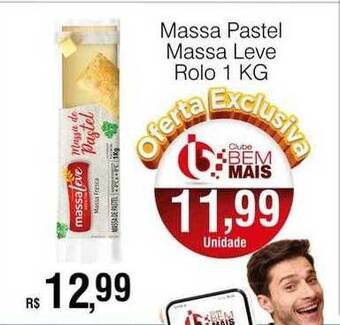 Supermercado Bem Barato Massa pastel massa leve rolo oferta