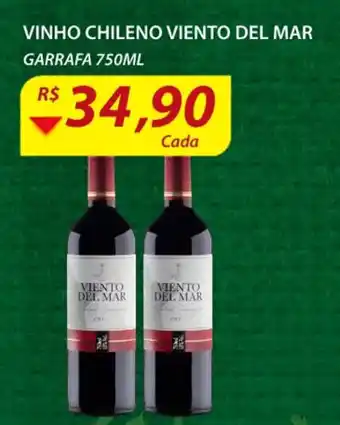 Assaí Atacadista Vinho Chileno Viento del Mar Tipos 750ml oferta