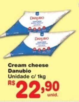 Cream Cheese Danubio unidade c/ 1kg