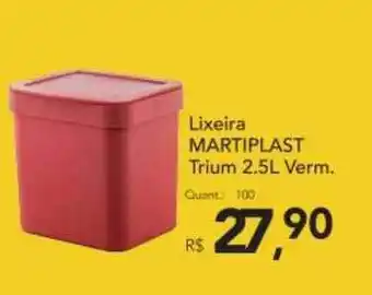 Lixeira Martiplast Trium 2.5L