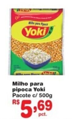 Milho para pipoca Yoki 500g