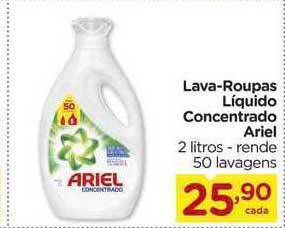 Carrefour Lava Roupas Líquido Concentrado Ariel 2L oferta