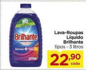 Carrefour Lava Roupas Líquido Brilhante 3L oferta