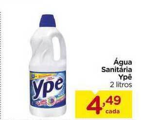 Carrefour água Sanitária Ypê 2L oferta