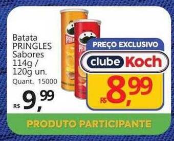 Supermercados Koch Batata pringles sabores oferta