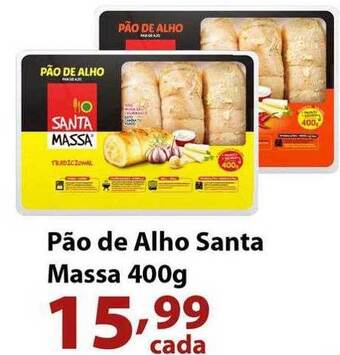 Supermercados Tischler Pão de alho santa massa oferta