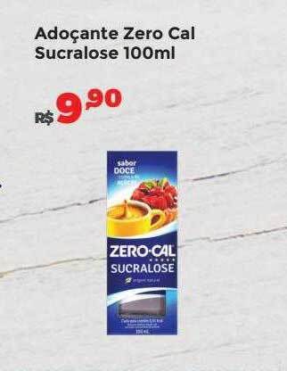 Adoçante zero cal sucralose
