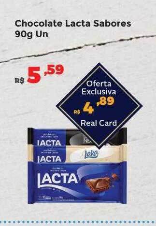 Villarreal Supermercados Chocolate lacta sabores oferta