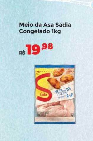 Villarreal Supermercados Meio da asa sadia congelado oferta