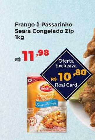 Villarreal Supermercados Frango à passarinho seara congelado zip oferta