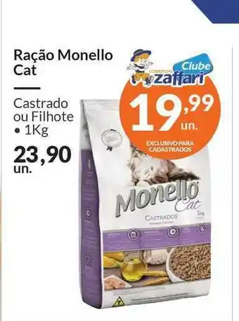 Zaffari Ração Monello Cat 1kg oferta
