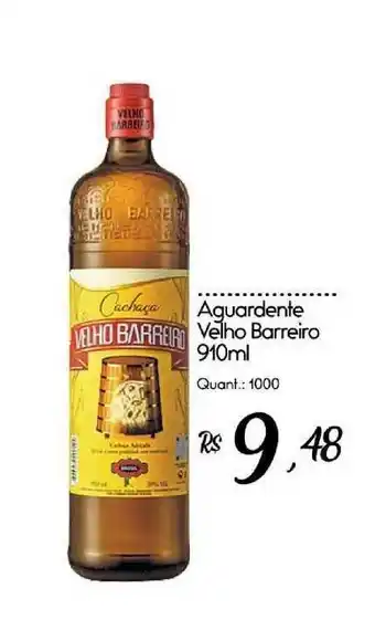 Giassi Supermercados Aguardente Velho Barreiro 910ml oferta