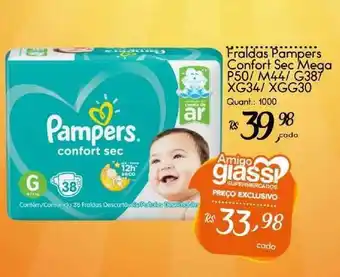 Giassi Supermercados Fraldas Pampers Confort Sec Mega oferta