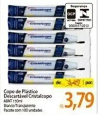 Atacado Máximo Copo de Plastico Descartavel Cristalcopo oferta