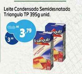 GoodBom Leite Condensado Semidesnatado Triangulo Tp 395g unid. oferta
