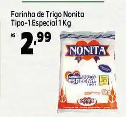 Farinha De Trigo Nonita Tipo-1 Especial 1kg