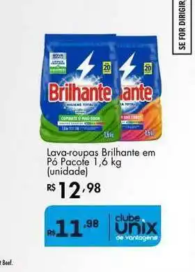 Supermercados Imperatriz Lava-roupas Brilhante Em Pó 1.6kg oferta