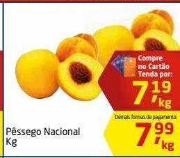Tenda Atacado Pêssego nacional kg oferta