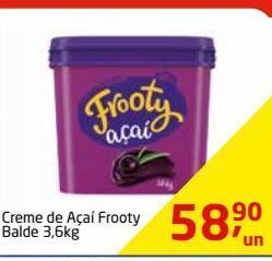 Tenda Atacado Creme de açaí frooty balde 3.6kg oferta