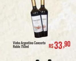 Mart Minas Vinho argentino concerto roble 750ml oferta