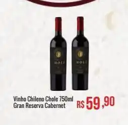 Mart Minas Vinho chileno chole 750ml gran reserva cabernet oferta
