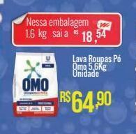 Mart Minas Lava roupas pó omo 5,6kg unidade oferta