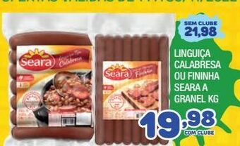 Costazul Supermercados Linguiça calabresa seara kg oferta