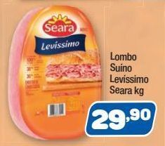 Costazul Supermercados Lombo suíno levíssimo seara kg oferta
