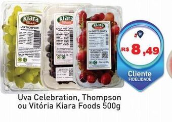 Tonin Superatacado Uva celebration, thompson ou vitória kiara foods 500g oferta