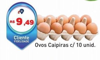 Ovos caipiras c/10un