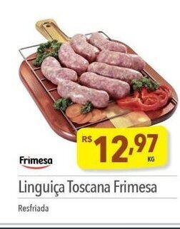Supermercados Condor Linguica Toscana Frimesa 1kg oferta