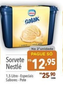 Supermercados Condor Sorvete Nestle 1.5L oferta