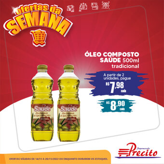 Supermercado Precito Oleo Composto Saude 500ml oferta